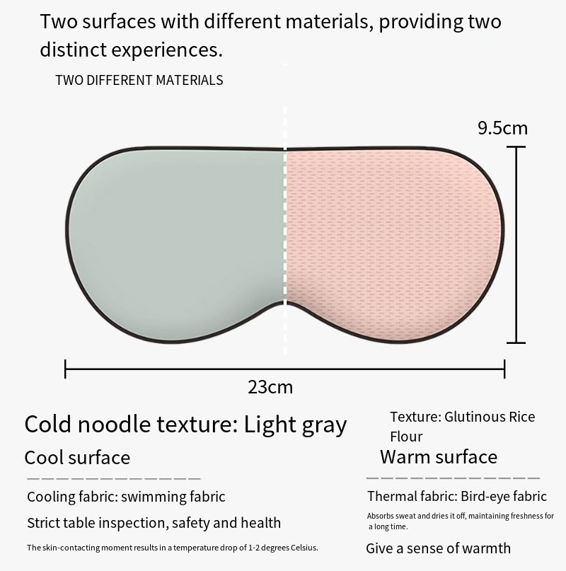 Warme und kühle Augenmaske mit doppeltem Verwendungszweck, verstellbare, lichtblockierende, atmungsaktive Schlafaugenmaske für unterwegs_voghion.com