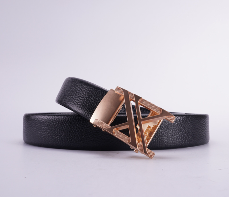 Herrengürtel Neuer High-End-Ledergürtel mit automatischer Schnalle für junge und mittlere Altersgruppen_voghion.com