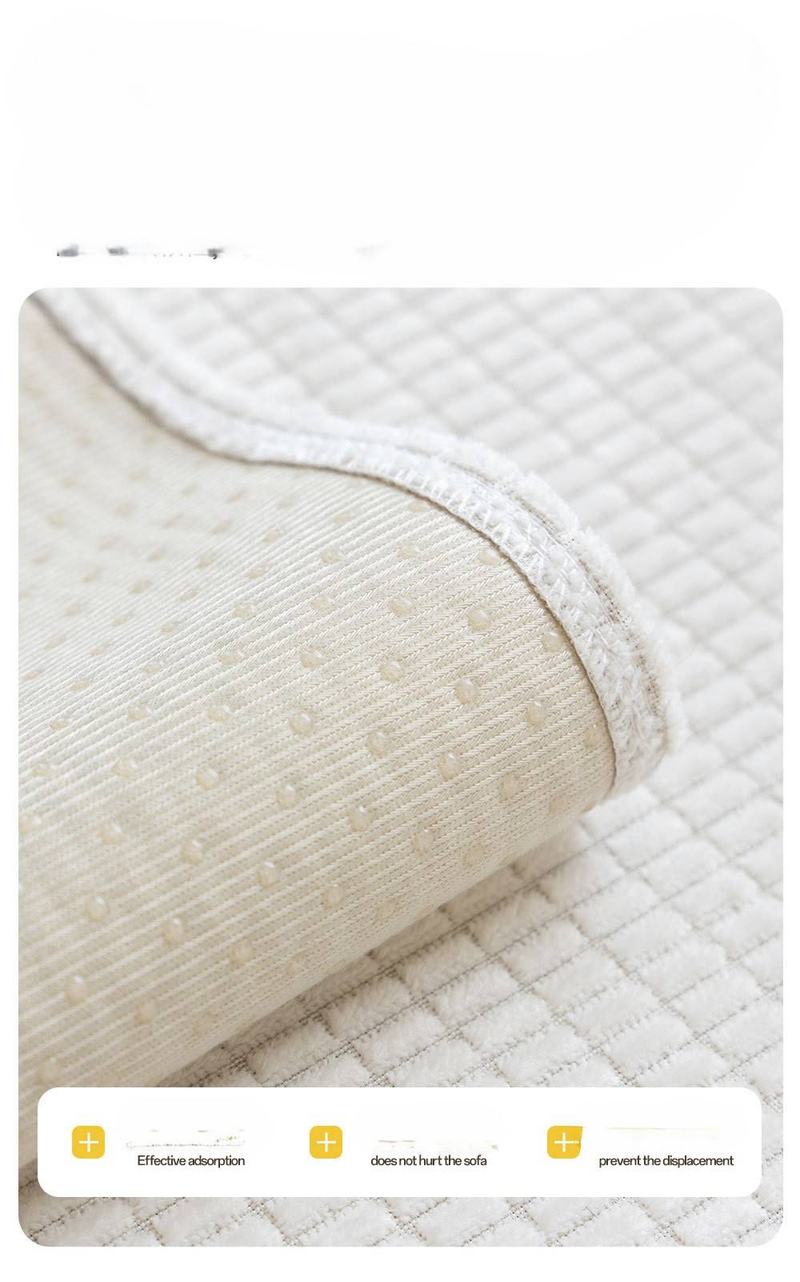 Waterproof Corn Grain Sofa Cushion 2025 New Four Seasons Universal Anti Slip Anti Cat Scratching Cushion Solid Color Sofa Cover_voghion.com