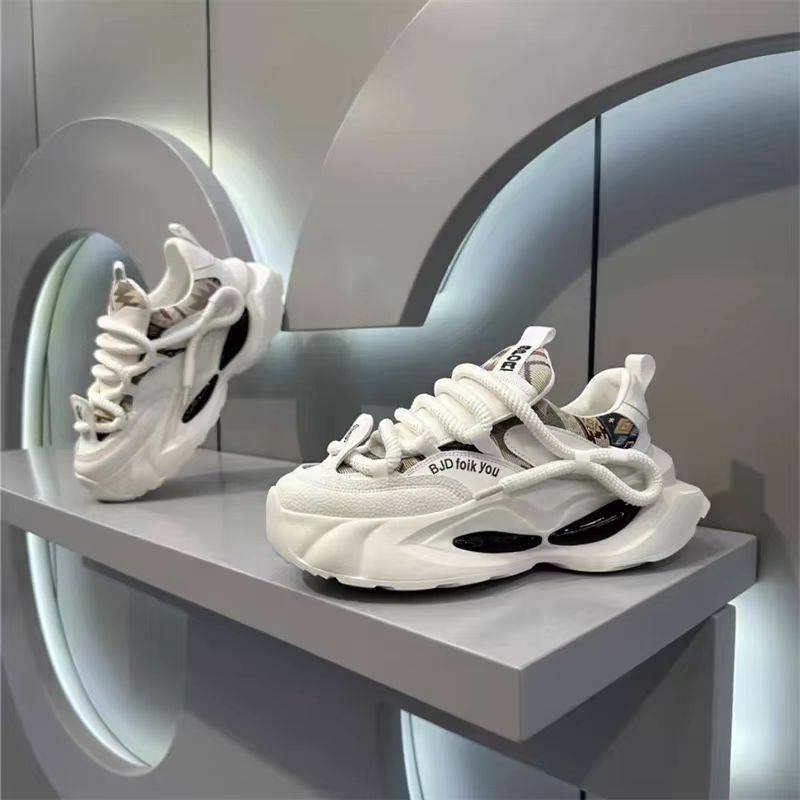 Dad Shoes 2025-1 Spring New Men's Shoes With Fashionable Printed Embroidery_voghion.com