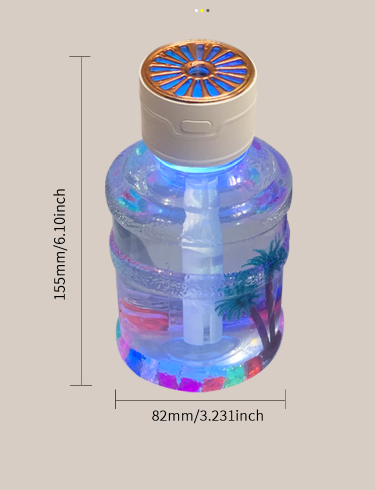 Humidifier & Aroma Diffuser – 500ml Large-Capacity Car/Home Air Moisturizer With 8H Timer, Auto Shut-Off, USB Power – Ultra-Quiet (36dB), 3 Colors_voghion.com