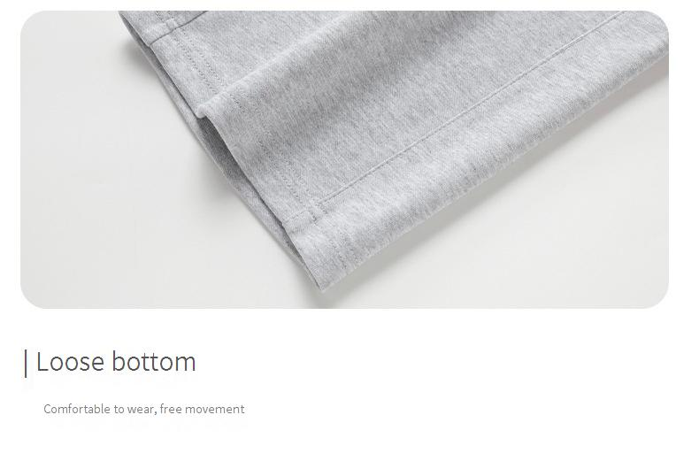 Erkek Düz Paça Eşofman Altı - Düşük Paçalı Açık Gri Günlük Pantolon, Nefes Alabilen Pamuk Karışımı, İlkbahar ve Yaz İçin Unisex (M-4XL Bedenler)_voghion.com