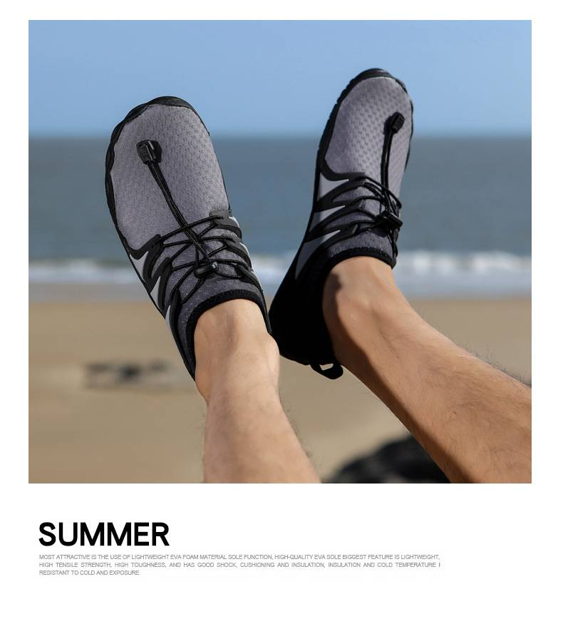 Breathable Quick-Dry Water Shoes – Lightweight Aqua Socks For Swimming, Yoga & Outdoor Adventures (Low-Cut, Stretch Fit, Unisex)_voghion.com