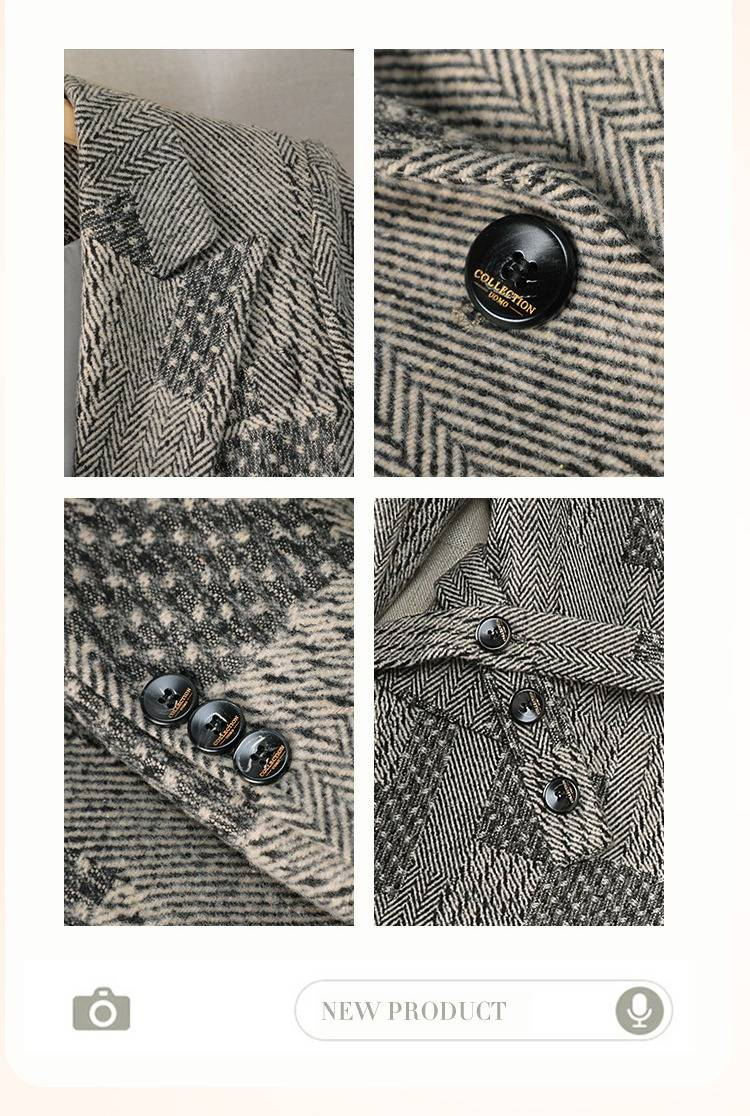 Şık Kadın Takım Elbise Seti - Gri Blazer ve Pantolon, Polyester Ofis Giyim, İş ve Etkinlikler İçin Profesyonel Resmi Kıyafet_voghion.com