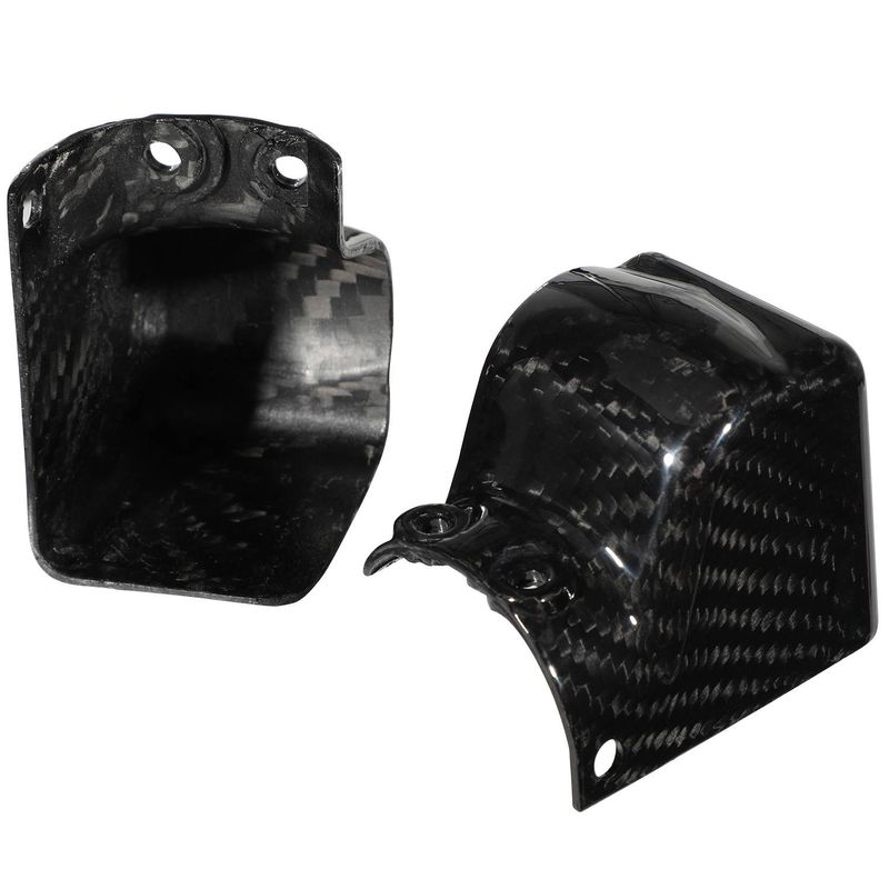 Universal Motorcycle Carbon Fiber Shock Absorber Lower Cover - High-Performance Protection For Cruiser, Sport & Touring Bikes_voghion.com