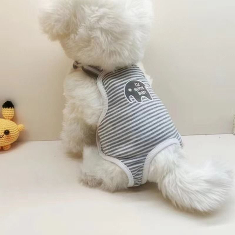 Dog Physiological Pants Bitch Small Dog Hygiene Anti-Harassment Teddy Menstrual Pants Strap_voghion.com