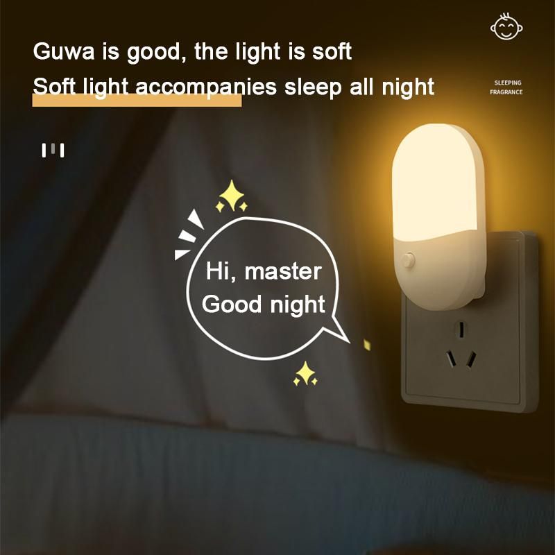 1 ks LED mini noční spínač zásuvné LED světlo na ochranu očí noční lampa pro noční světlo HMM_voghion.com