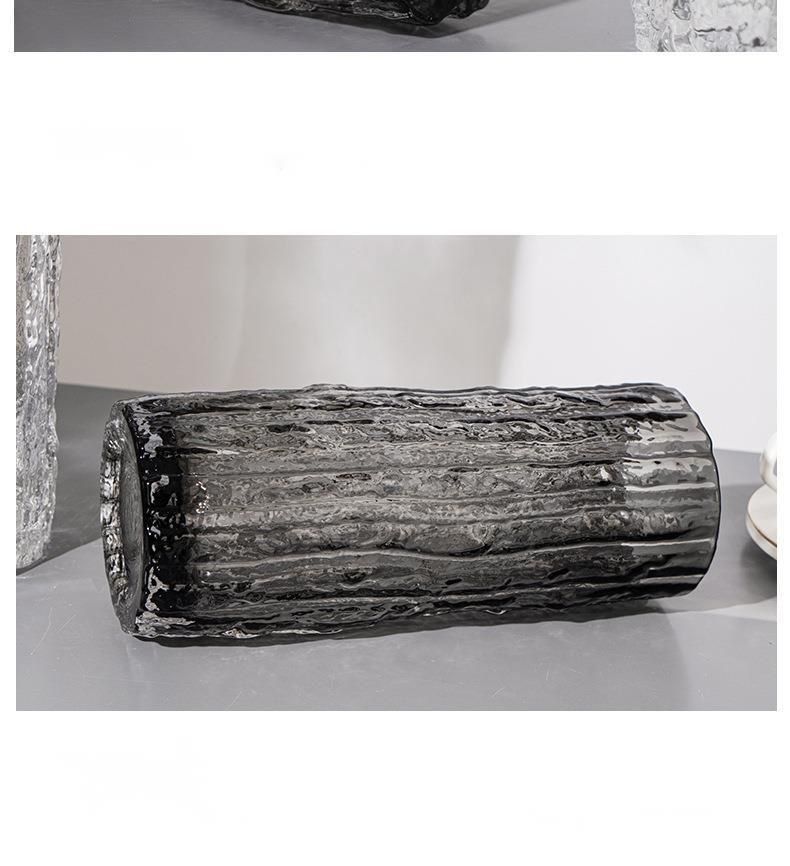 Glacial Art Celebrity Vase - Composizione floreale in vetro ghiacciato trasparente per decorazioni di lusso
_voghion.com
