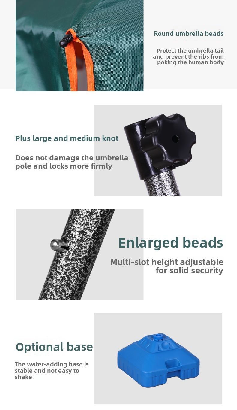 Parasol rond pliable pour terrasse, protection solaire, imprimé, grand format_voghion.com