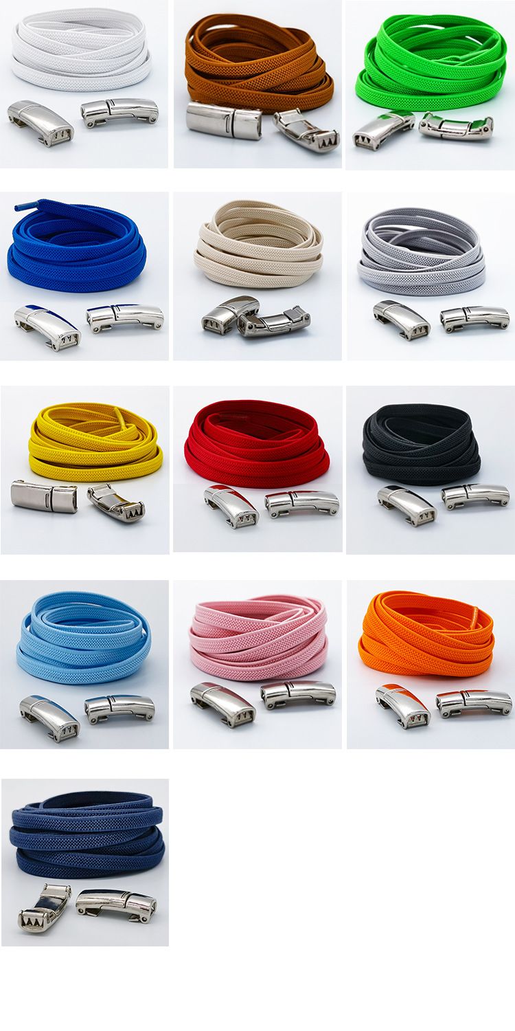 Scarpe sportive magnetiche in metallo, paia per adulti senza cinturino, lacci elastici, accessori per scarpe_voghion.com