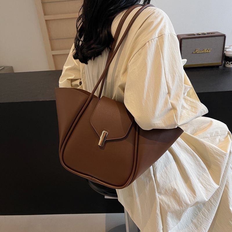 Borsa tote alla moda per donna, stile coreano, versatile, alla moda, grande capacità, tracolla, estate 2025, casual, da donna_voghion.com
