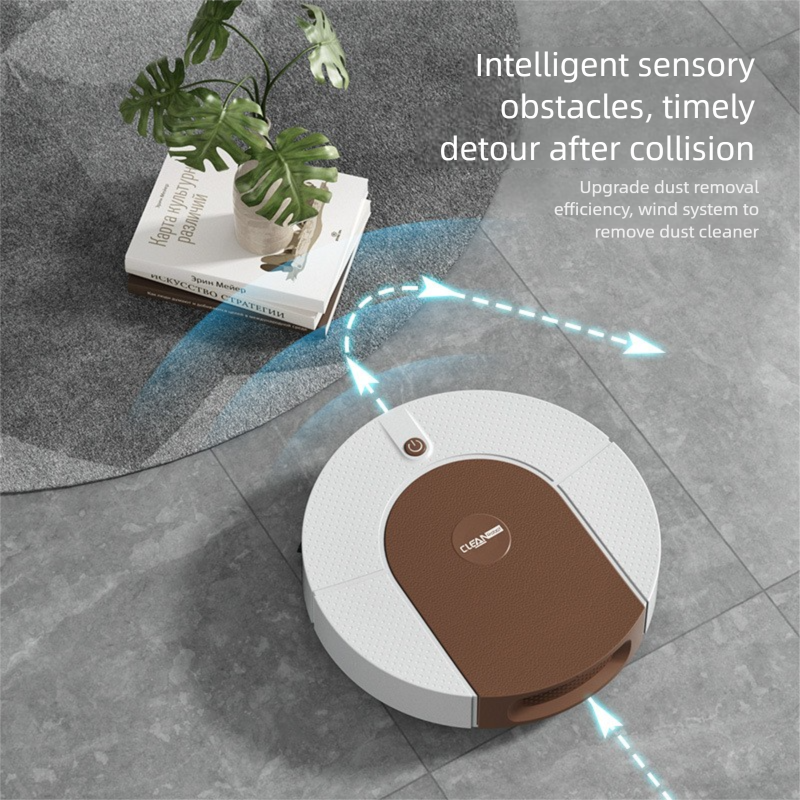 Robot For Home Use, Washing, Mopping, And Sweeping All-in-One, Ultra-Thin New Mini Rechargeable Smart Vacuum Cleaner_voghion.com