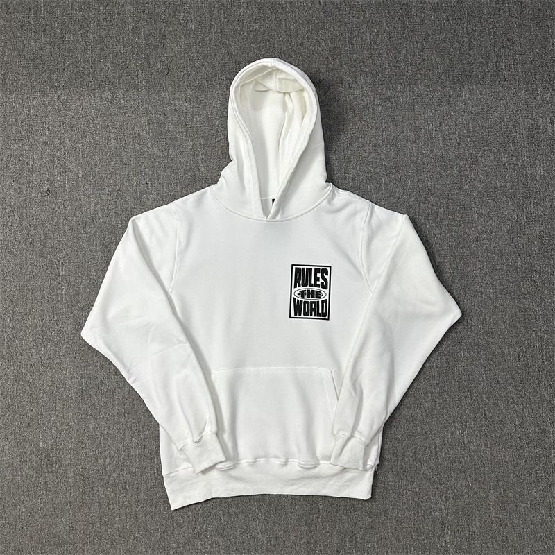 Trendy Graffiti Letter Print Set Fleece Loose Hoodie Sweatpants For Men_voghion.com