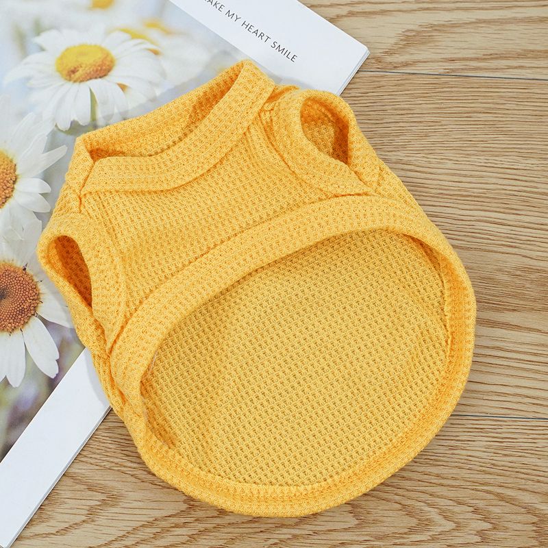 Haustierkleidung Waffelbär Sommerweste Teddy mittlere und kleine Hundekatze Hundekleidung Fabrik Großhandel_voghion.com
