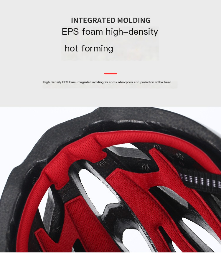 Casco da ciclismo per esterni casco da bicicletta leggero traspirante a forma integrata casco da montagna per protezione stradale_voghion.com