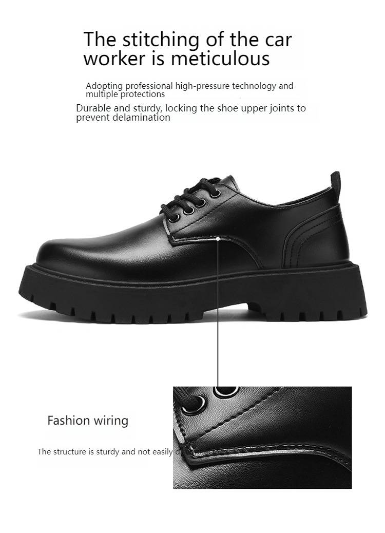 Waterdichte zwarte werkschoenen voor heren, voor chefs - antislip rubberen zool, comfortabele en stijlvolle werkschoenen voor professionals_voghion.com