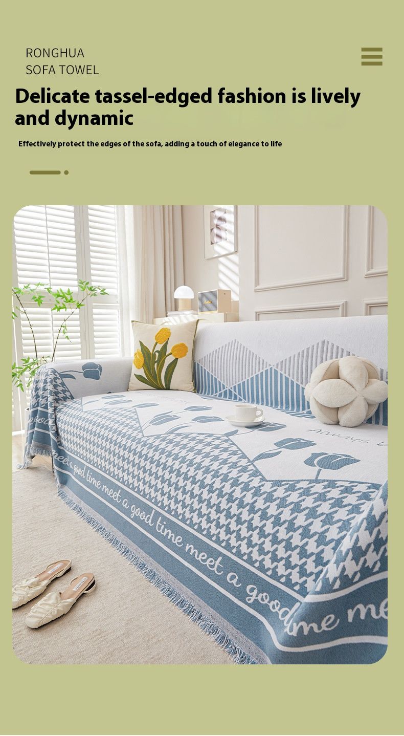 Sherpa Rose-Pattern Sofa Cover – Premium Chenille Slipcover For Sectional Sofas (Minimalist Floral Design, 9 Sizes, 8 Colors)_voghion.com