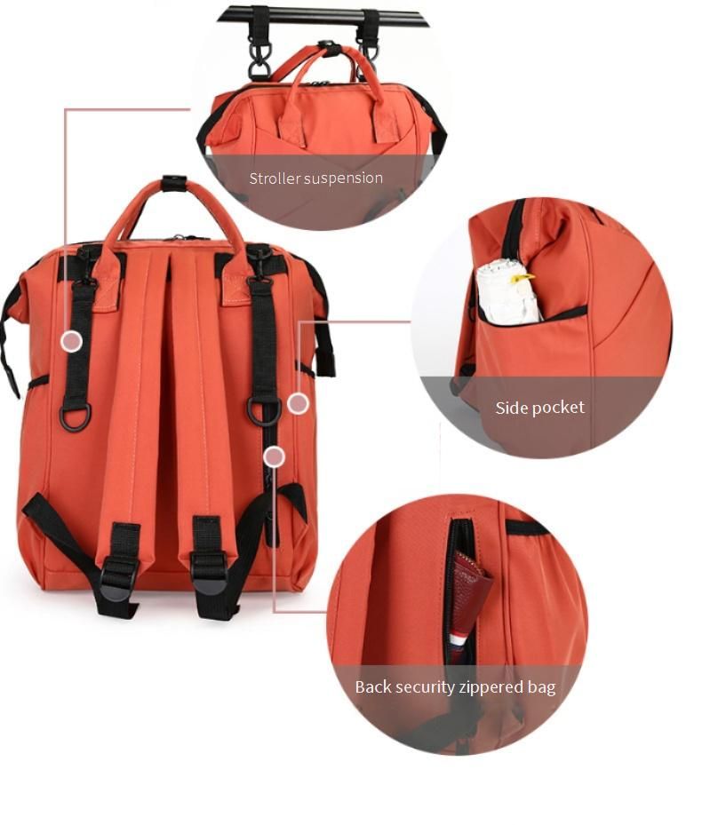 MADINI Fashionable & Lightweight Diaper Backpack For Women, Large Capacity Multifunctional Mommy Bag With Insulated Pockets_voghion.com