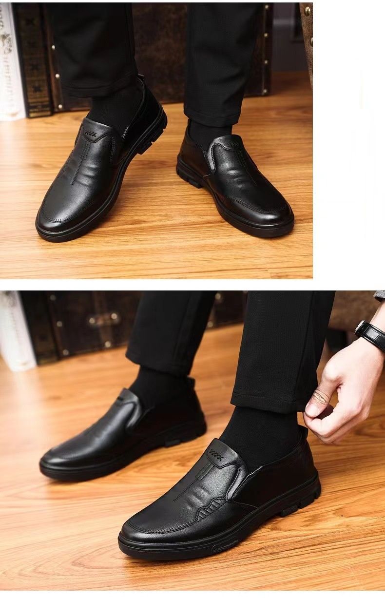 Autumn Men's Casual, Comfortable, Breathable And Tight-fitting British Solid Color Men's Shoes For Business_voghion.com