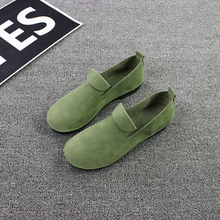 Modische Mori Girl Flats mit flachem Absatz und runder Spitze für Frühling und Herbst_voghion.com