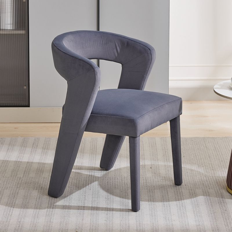 Neuheit Sessel, Loungesessel, Polsterstühle, Einzelsofa, Wannenstuhl, Einzelner Stuhl, 59x60x79 Cm, Samt, Tragfähigkeit 150 Kg, Grau_voghion.com