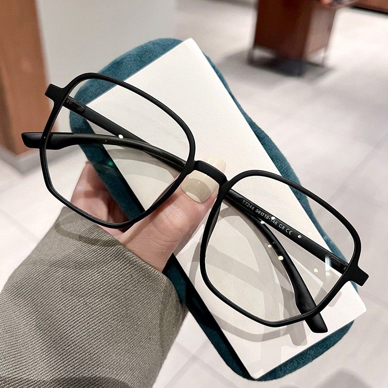 Occhiali da vista grandi quadrati alla moda, anti-luce blu, da donna, per computer, da gioco, classici, trasparenti_voghion.com