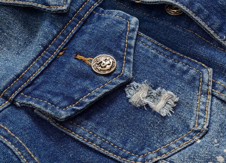 Herrenbekleidung Herren Slim Fit Jeansjacke – Verwaschener lässiger Bikermantel mit mehreren Taschen – Trendige Oberbekleidung in großen Größen für den urbanen Stil_voghion.com