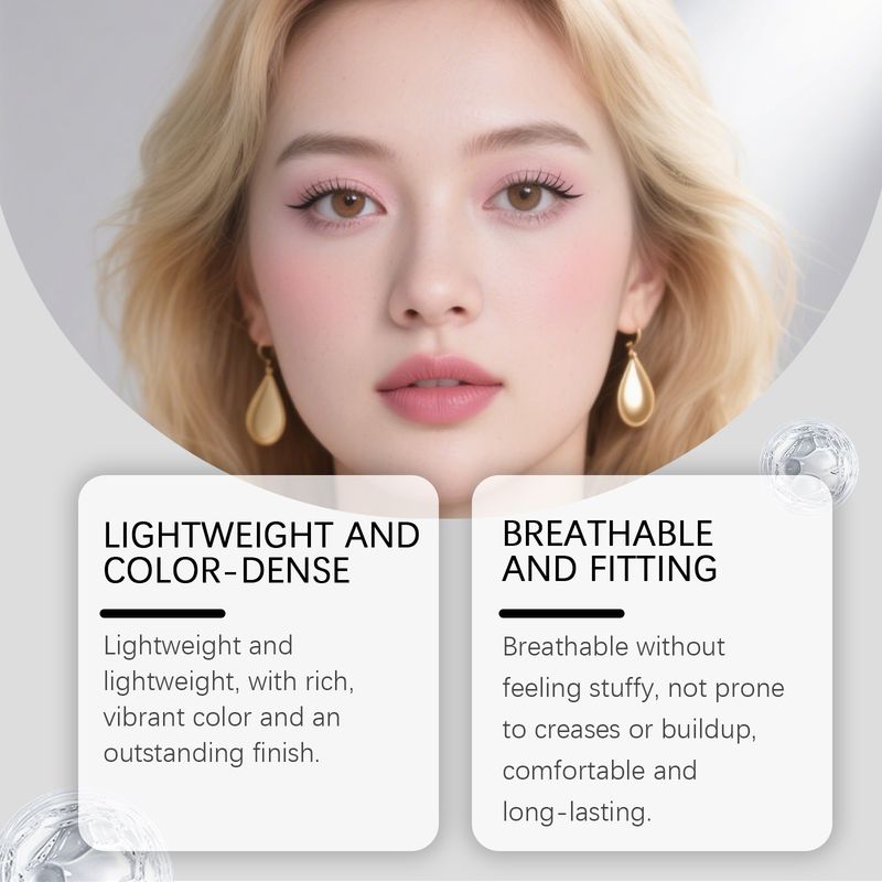 Zephoco Langanhaltender Lidschattenstift in natürlicher Farbe, tragbar, zum Ausbessern von Make-up_voghion.com