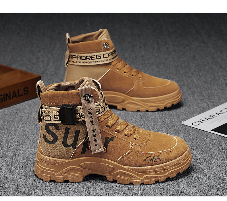 Martin Boots Men's 2023 New Autumn And Winter All-match Round Head High-top trend Martin stivali stivali stivali militari da uomo scarpe da uomo_voghion.com