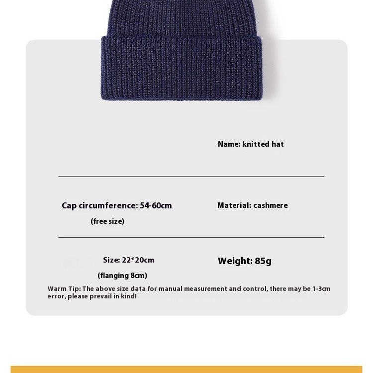 Autumn And Winter Korean Women's Knitted Hat For Warmth Ear Protection Couple Cold Hat Face Highlighting Small Light Board Knitted Hat_voghion.com