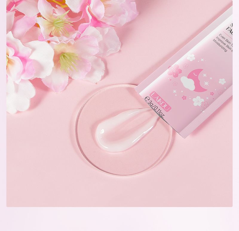 Maschera da notte Laico Sakura, confezione da 1 pezzo, 3 g, prodotti idratanti e idratanti per la cura della pelle_voghion.com
