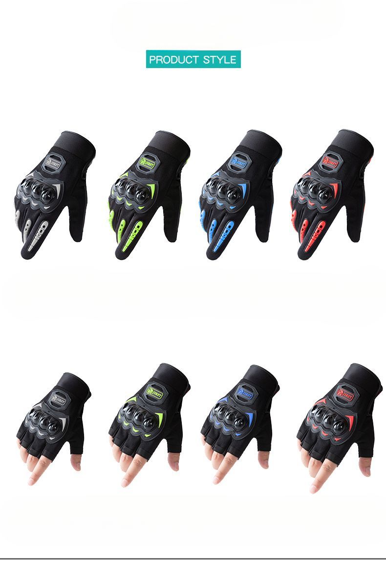 Gants de moto tout-terrain antidérapants et résistants à l'usure, protection des articulations et antichute_voghion.com