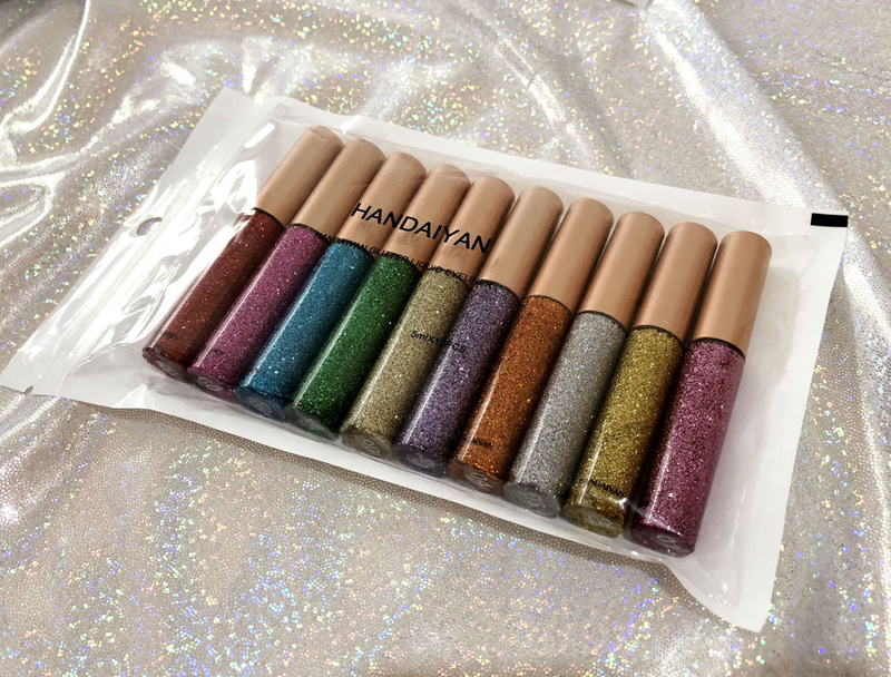 eye-liner brillant à paillettes nacrées pour performance sur scène, ensemble de 10_voghion.com