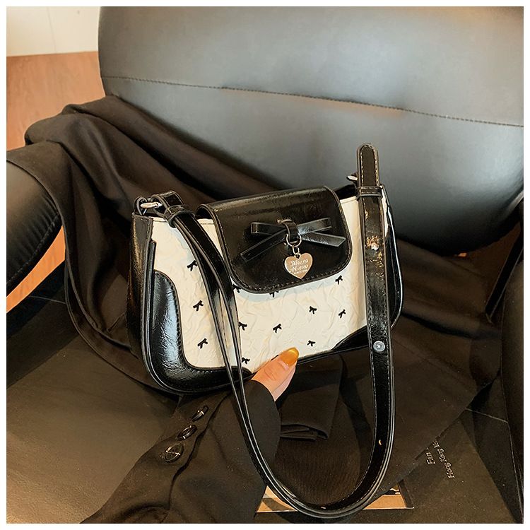 New Handheld Bucket For Women 2025 Summer Color Block High-Quality Texture Simple Shoulder Crossbody Bag_voghion.com