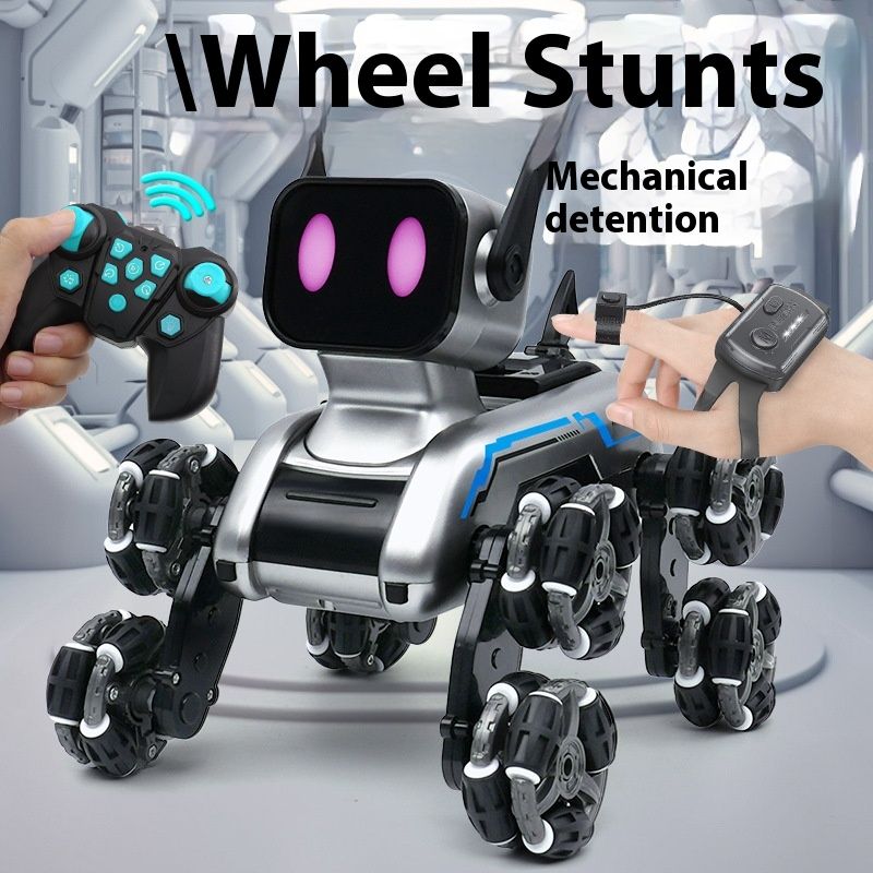 Macchina elettrica per deformazione con rilevamento dei gesti meccanici intelligenti a otto ruote per bambini, telecomando per cani_voghion.com