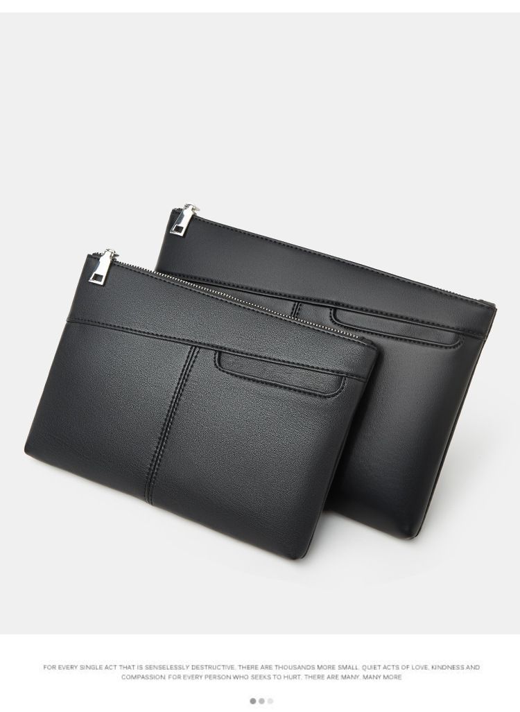 Neue Clutch aus PU-Leder für Herren – weiche, wasserdichte Business-Handy-Geldbörse, hochwertige, modische Handtasche und trendiger Organizer für Berufstätige_voghion.com