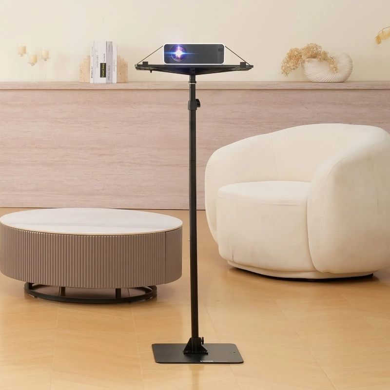With In Floor For Ideal Projector Height 63.4 From Stand Equipment Tray 30.3 Outdoor Mount Adjustable Projector DJ To H Movies_voghion.com