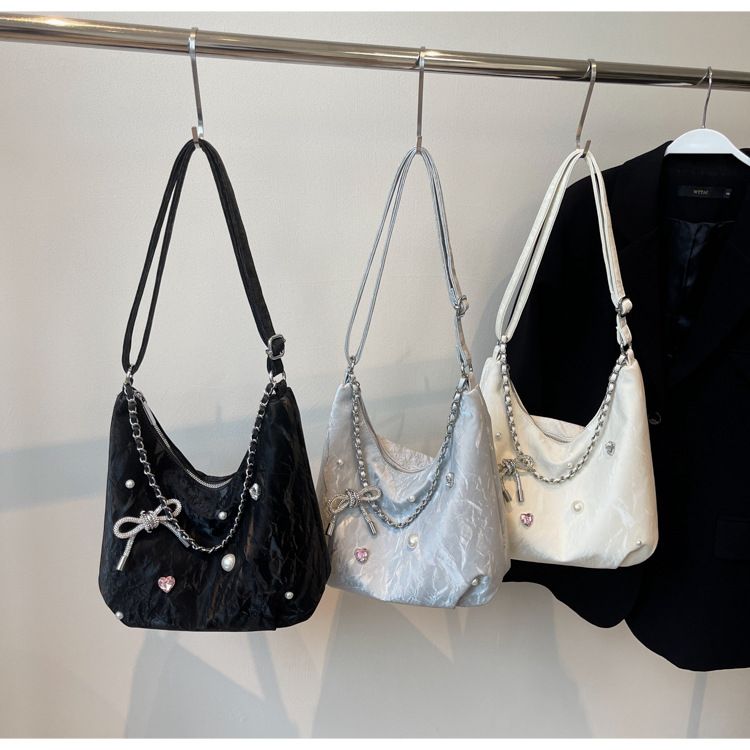 Women's Bags Students' Large Capacity Bags For Class, Women's New Style Korean Tote Bags, Versatile Shoulder Messenger Bags, Commuter Bags_voghion.com