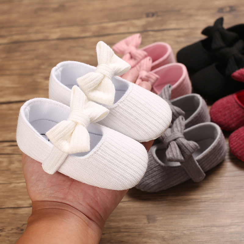 0-1 Joer aalt Puppelchersschong mat mëller Sohle gestrickte Puppelchersschong Joker Prinzessin_voghion.com