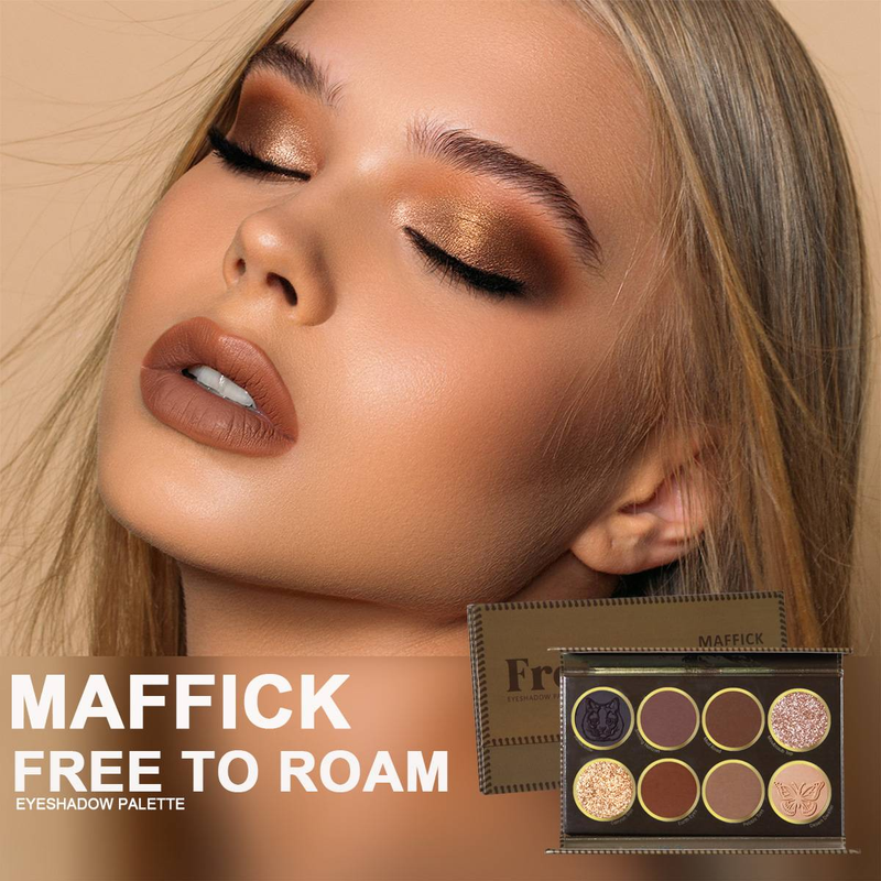 Free Roam 8-color eyeshadow tray matte pearl burst_voghion.com