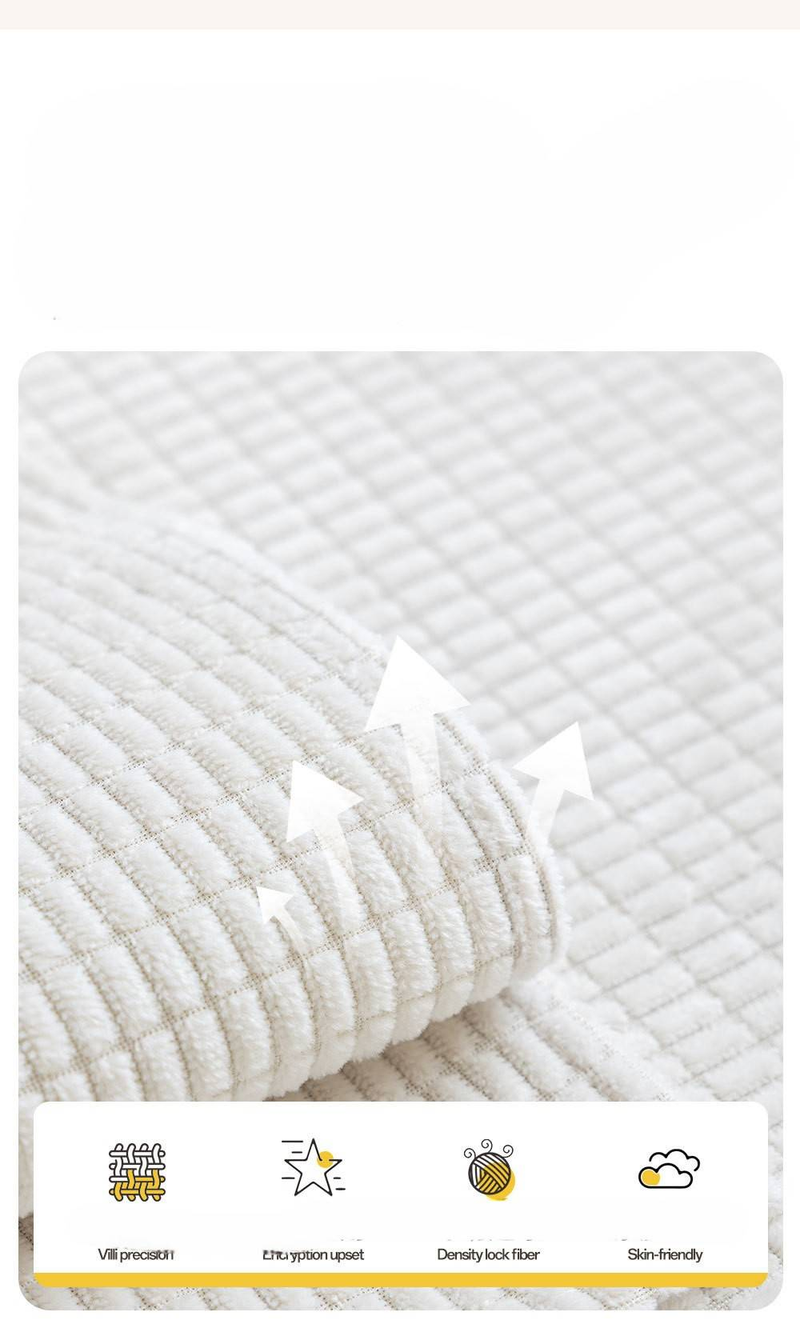 Waterproof Corn Grain Sofa Cushion 2025 New Four Seasons Universal Anti Slip Anti Cat Scratching Cushion Solid Color Sofa Cover_voghion.com