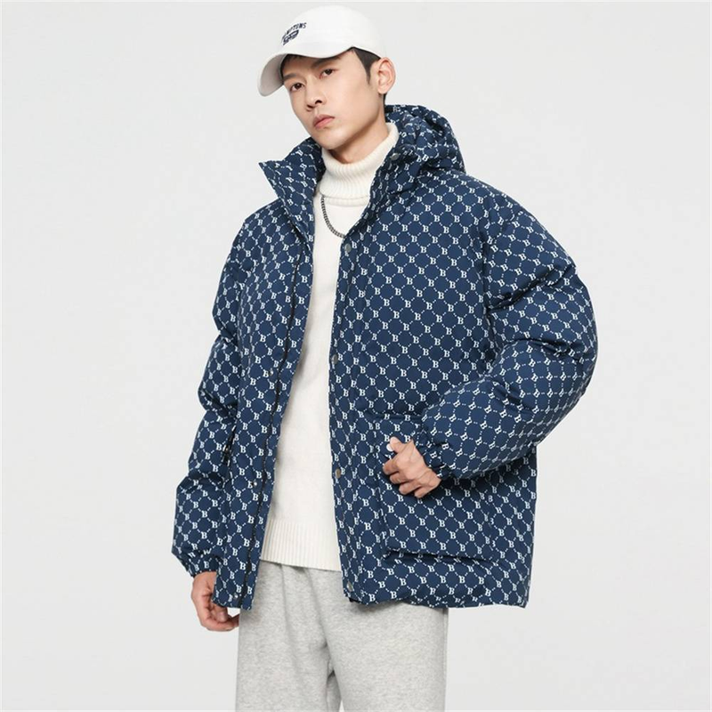 Winter 2025 Mode Warm halten Oberbekleidung Frauen Männer Druck Reißverschluss Langarm Verdicken Kapuze Baumwolle Gefütterte Jacke M-4XL_voghion.com