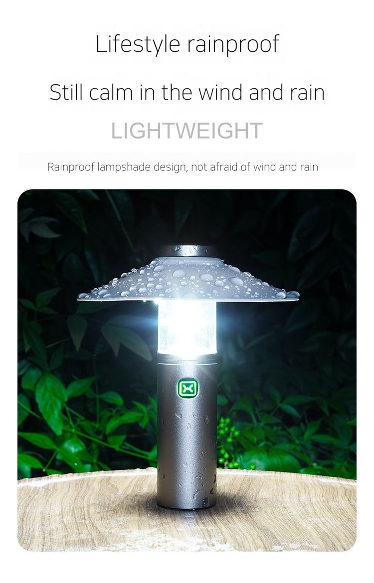 Holofote de acampamento externo três em um, à prova de chuva e lâmpada de iluminação de adsorção magnética suspensa, lâmpada de carregamento_voghion.com