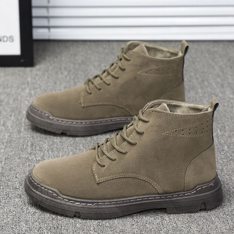 Spring and Autumn New Men's Martin Boots Casual Style Trendy Shoes Student Sports High-top Breathable_voghion.com