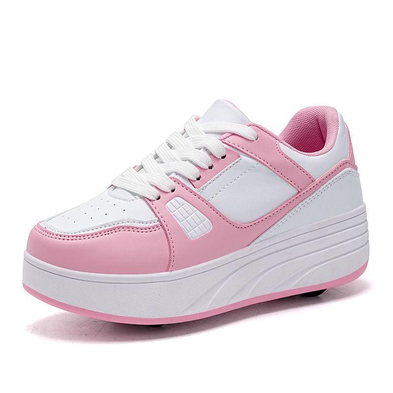 Running Shoes For Summer Girls Two Wheeled Skating Children 6 12 Years Old Roller Skates For Students Boys Luminous Shoes_voghion.com