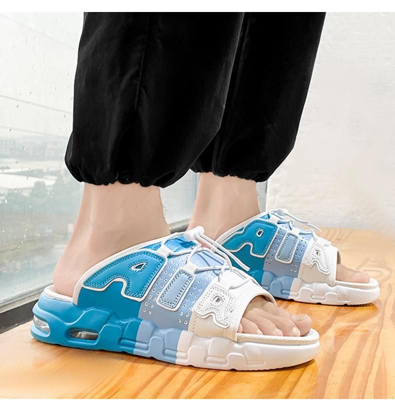 Slippers Men's Summer Trendy Brand Go Out Non-slip And Step On Shit Feeling Men's Sports Air Cushion Thick Bottom Increases_voghion.com