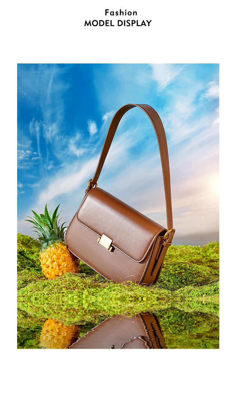 Senso del lusso Borsa da ascella dal design di nicchia Borsa da donna in pelle Nuova borsa tofu moda autunno e inverno Borsa a tracolla con una spalla_voghion.com