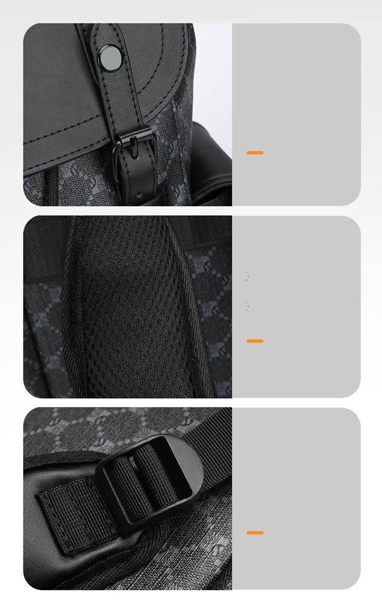Nuovo zaino da uomo Zaino alla moda di grande capacità per viaggi d'affari_voghion.com