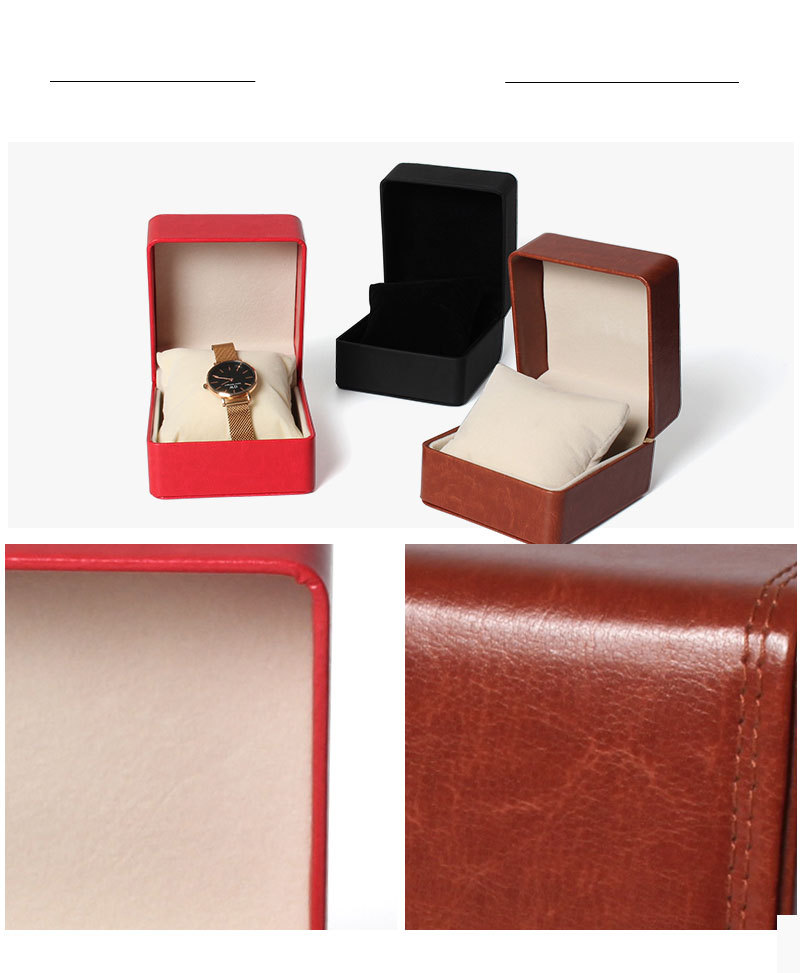 Scatola per orologi Scatola per orologi in pelle PU arrotondata Scatola per gioielli con bracciale Scatola per orologi portatile Scatola per orologi verde_voghion.com