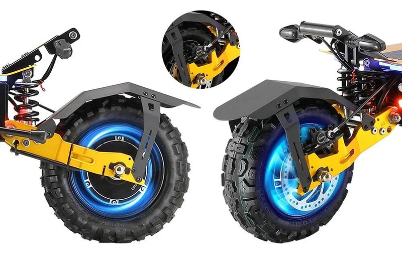YUME X11 + Električni skuter 6000W 60V 27Ah Dual Motors Baterija 11-inčne gume 90KM Maksimalna kilometraža 150KG Maksimalna brzina 80km/h E-skuter_voghion.com